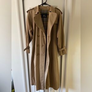 Vintage Burberry trench coat from 1990s